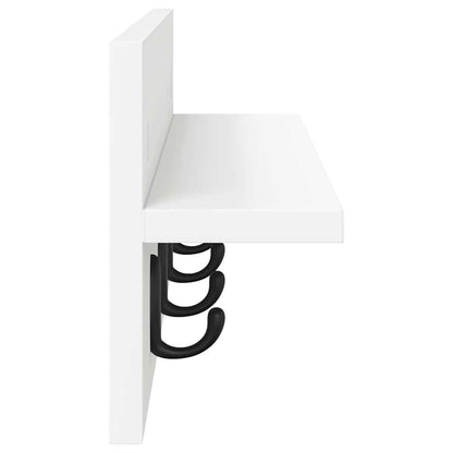 Wandmontierter nachttisch Wandhalterung Weiß 60 x 10,5 x 18 cm