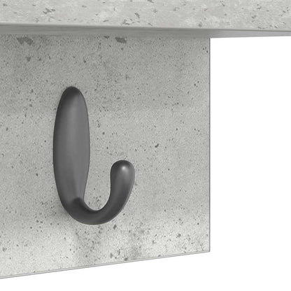Wandmontierter nachttisch Wandhalterung Beton Grau