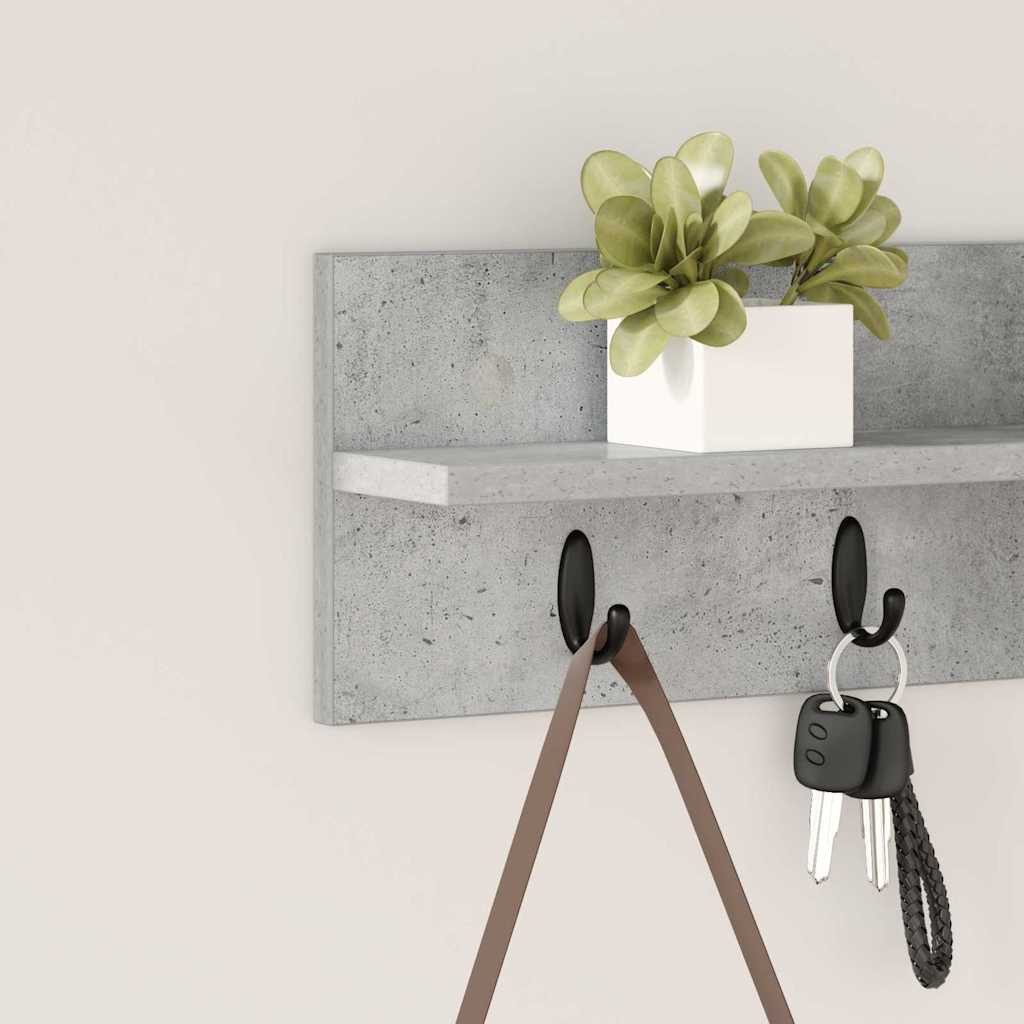 Wandmontierter nachttisch Wandhalterung Beton Grau
