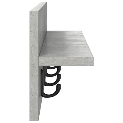 Wandmontierter nachttisch Wandhalterung Beton Grau