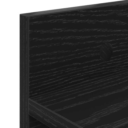 Wandmontierter nachttisch Wandhalterung Schwarz Eichen-Optik