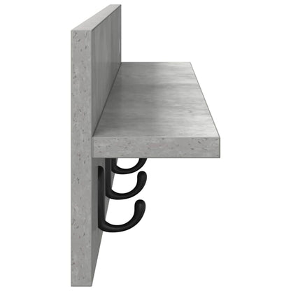 Wandmontierter nachttisch Wandhalterung Beton Grau