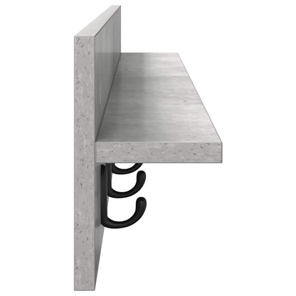 Wandmontierter nachttisch Wandhalterung Beton Grau
