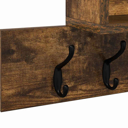 Wandmontierter nachttisch Wandhalterung Geräucherte Eiche