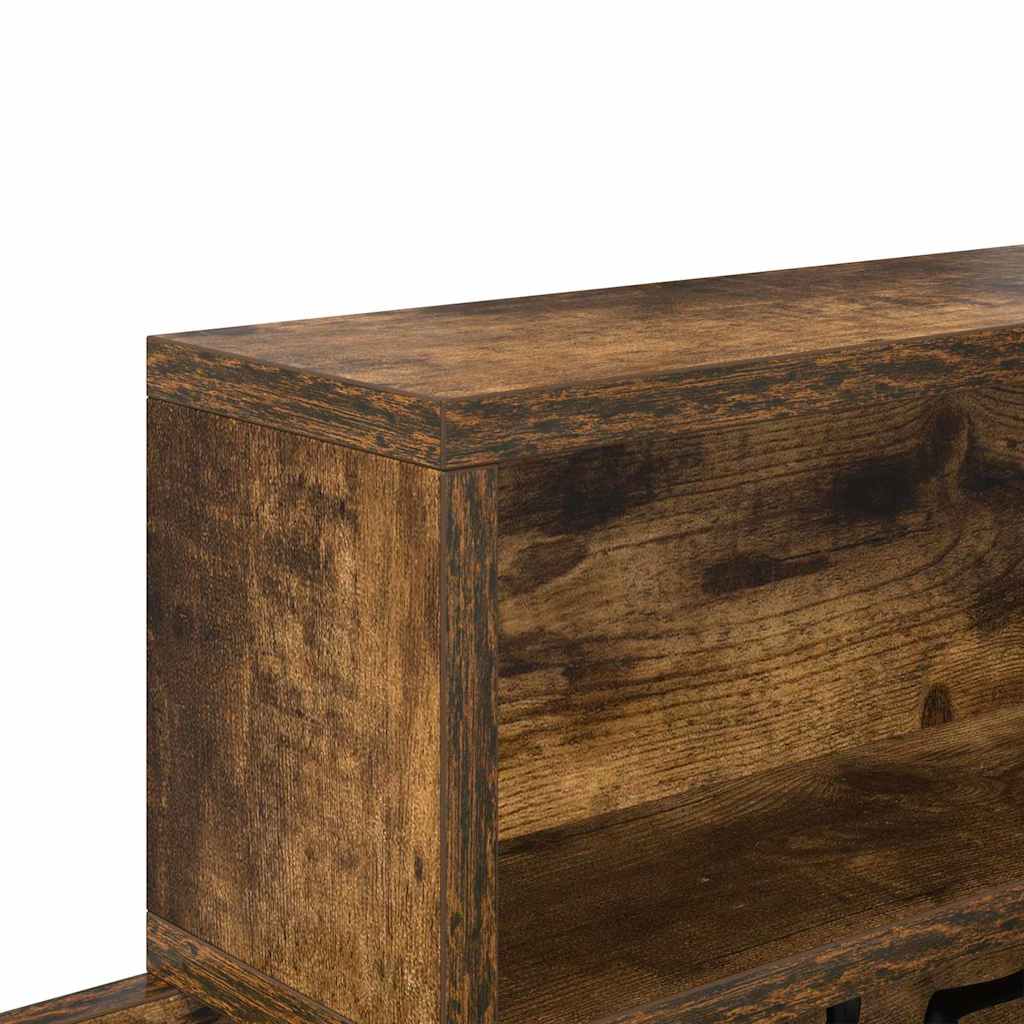 Wandmontierter Kleiderständer Räuchereiche 100 x 12 x 43,5 cm