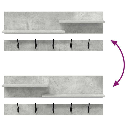 Wandmontierter nachttisch Wandhalterung Beton Grau