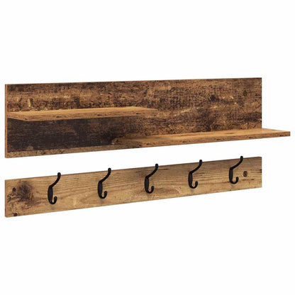 Wandmontierter nachttisch Wandhalterung Altholz 90 x 15 x 36 cm