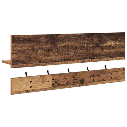 Wandmontierter nachttisch Wandhalterung Altholz 90 x 15 x 36 cm