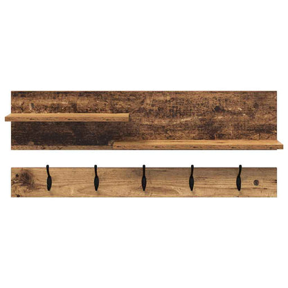 Wandmontierter nachttisch Wandhalterung Altholz 90 x 15 x 36 cm