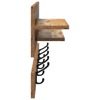 Wandmontierter nachttisch Wandhalterung Altholz 90 x 15 x 36 cm