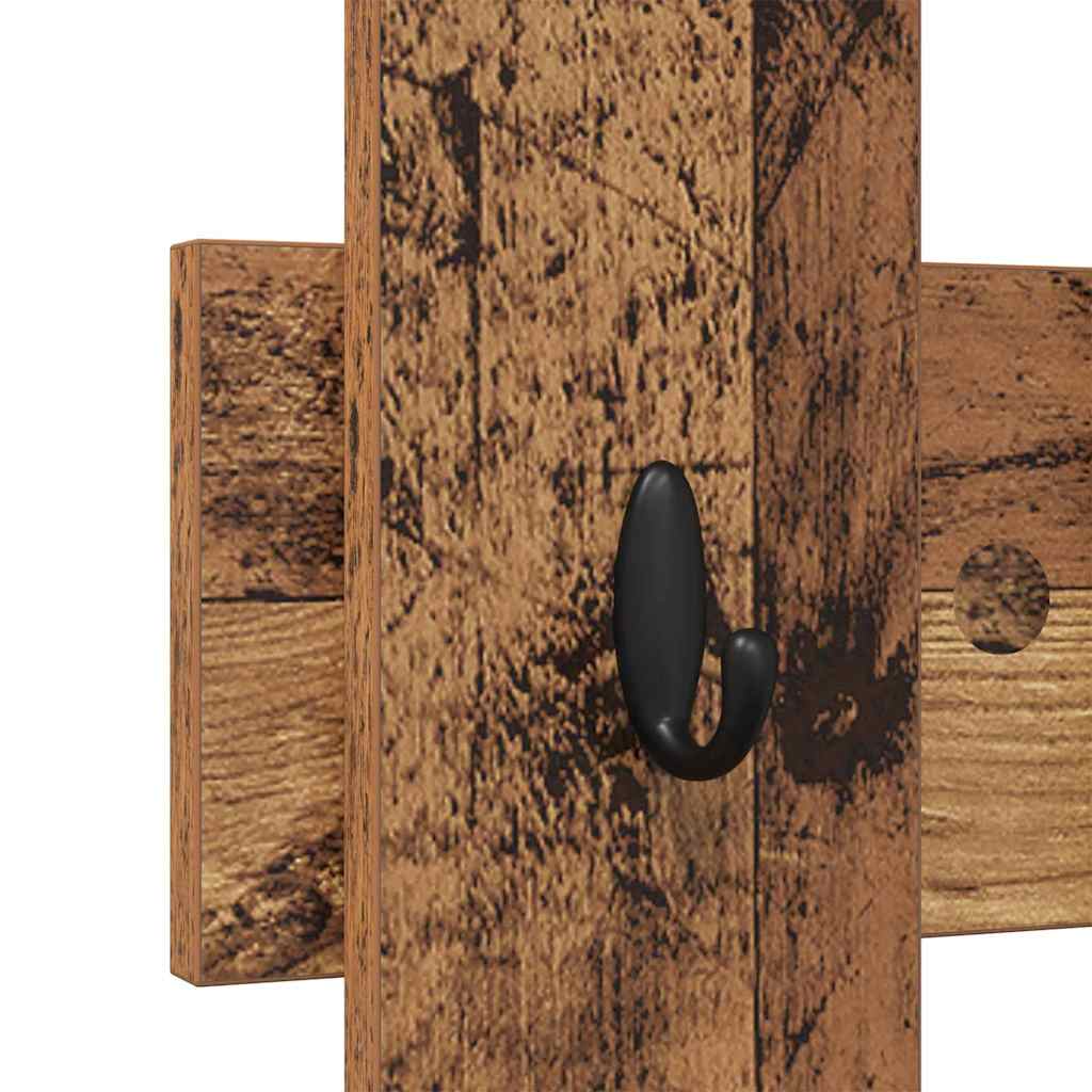 Wandmontierter nachttisch Wandhalterung Altholz 60 x 3 x 82 cm
