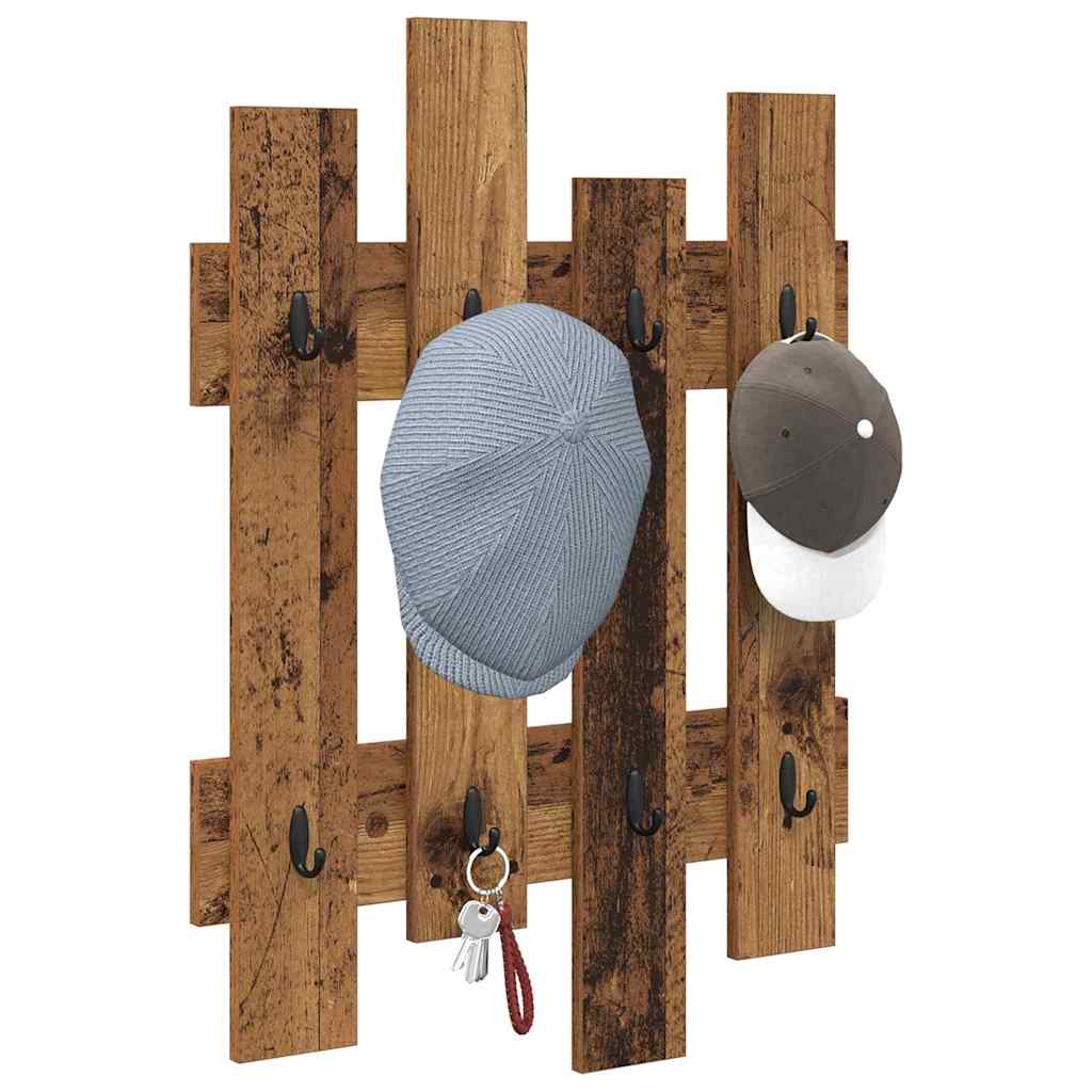Wandmontierter nachttisch Wandhalterung Altholz 60 x 3 x 82 cm