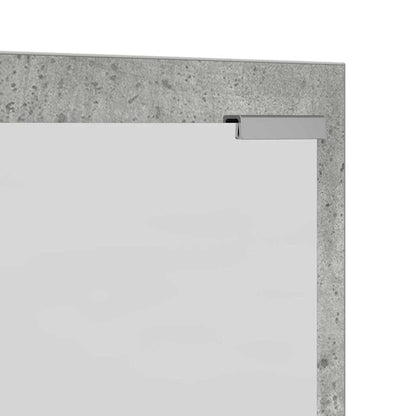 Wandmontierter nachttisch Wandhalterung Betongrau Holzwerkstoff