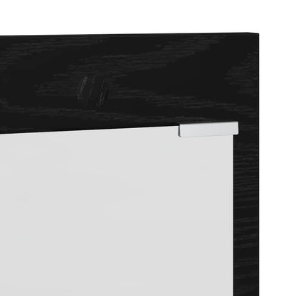 Wandmontierter nachttisch Wandhalterung Schwarz Eichen-Optik