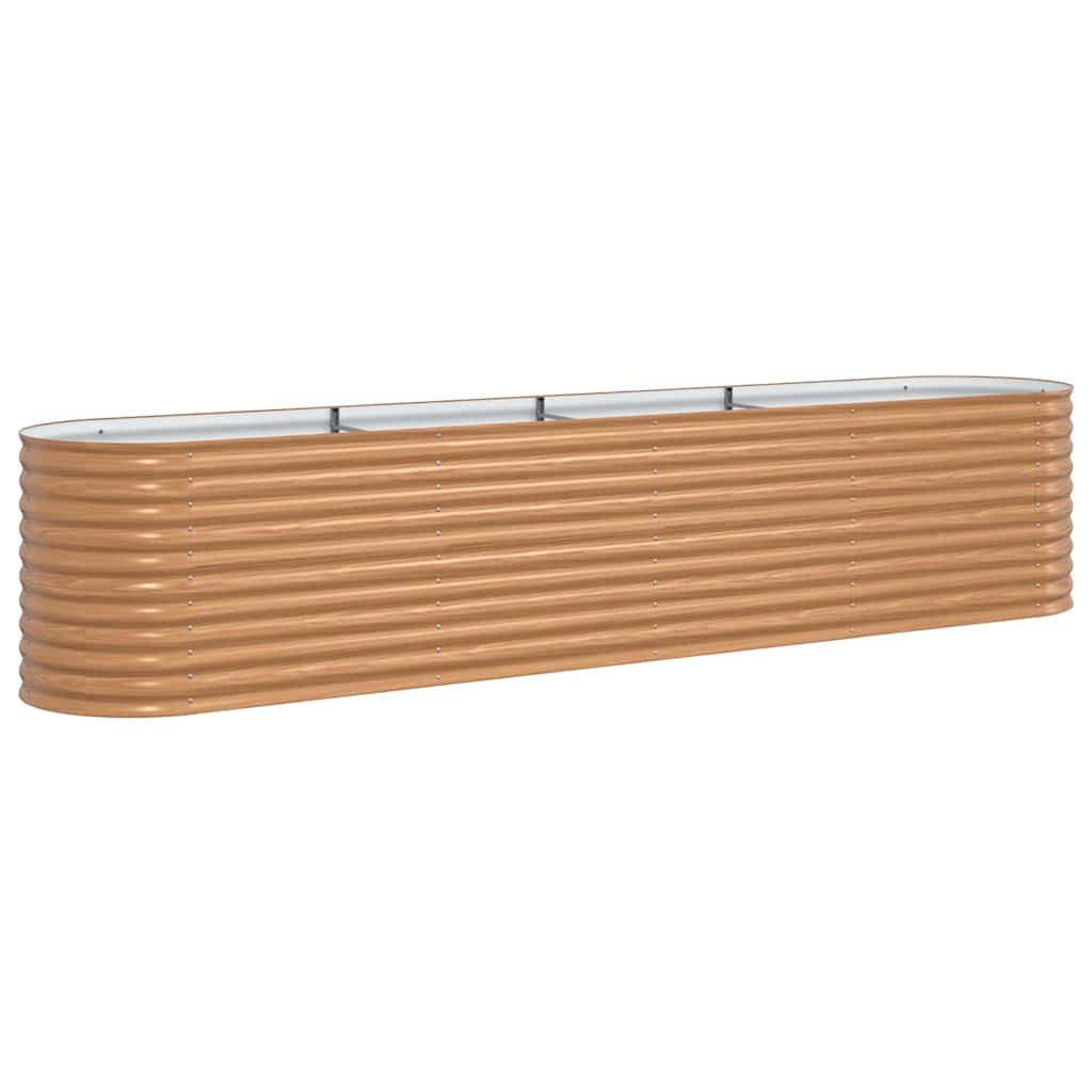 Hochbeet Braun 400 x 80 x 81 cm Stahl