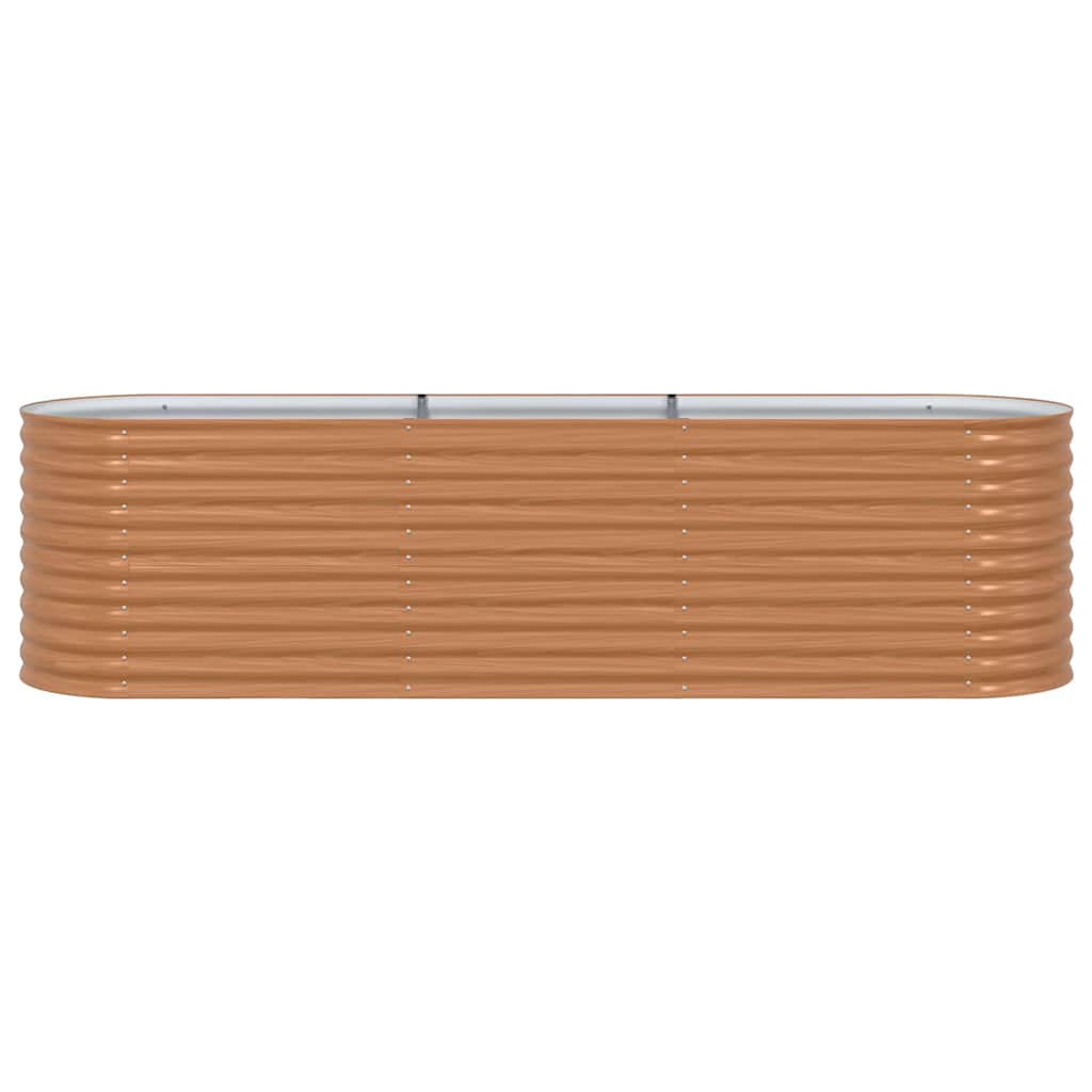 Hochbeet Braun 320 x 80 x 81 cm Stahl