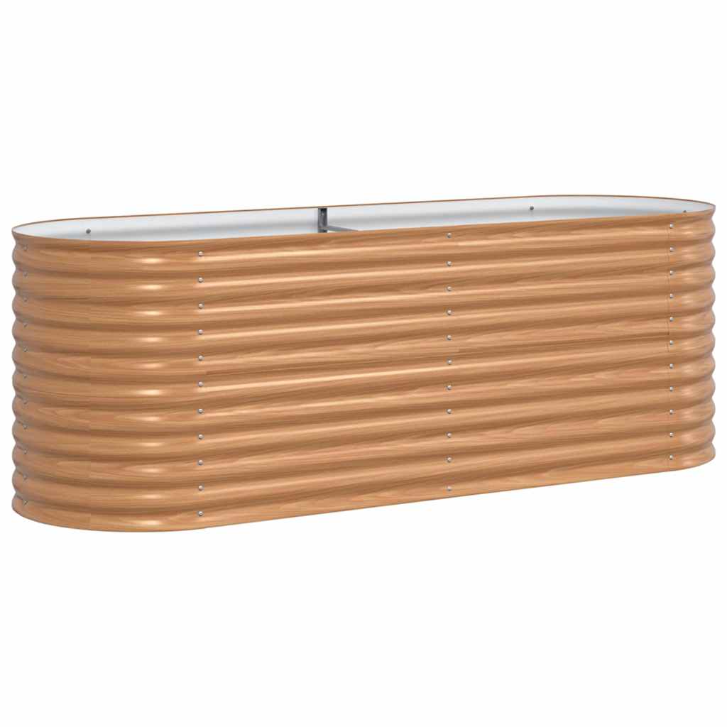 Hochbeet Braun 240 x 80 x 81 cm Stahl