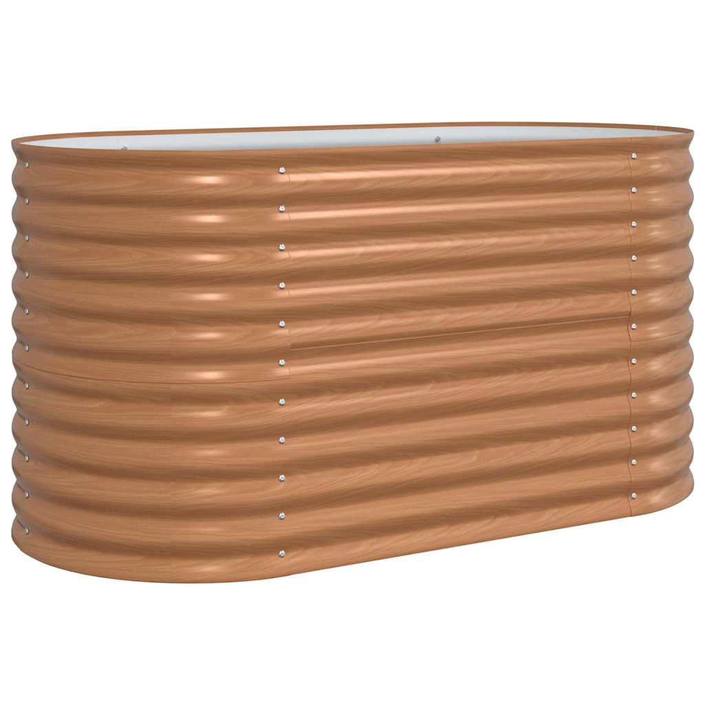 Garten-Hochbeet Braun 160 x 80 x 81 cm Stahl