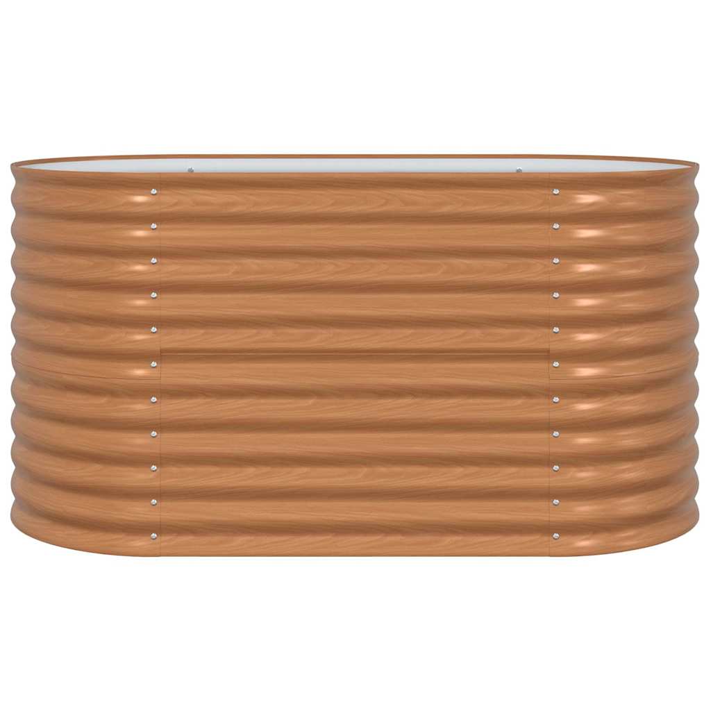 Garten-Hochbeet Braun 160 x 80 x 81 cm Stahl