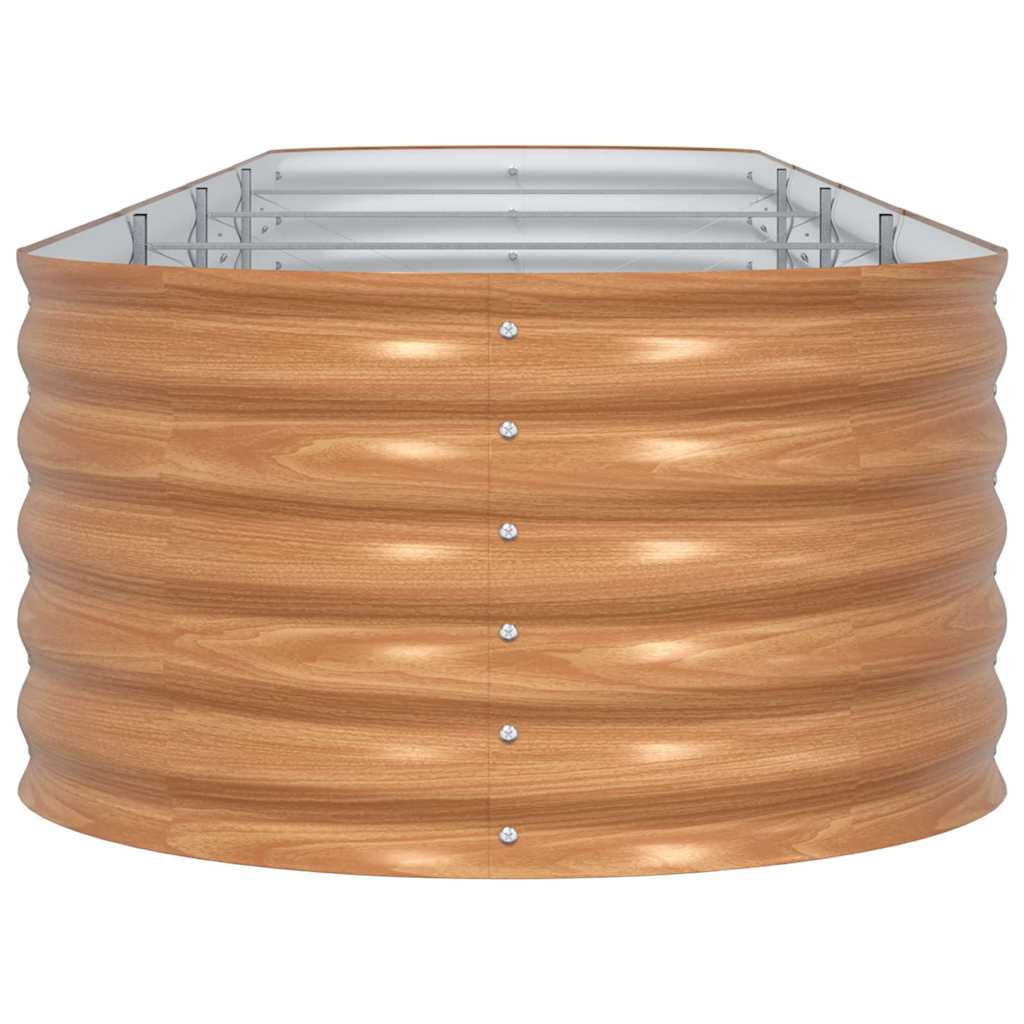 Hochbeet Braun 400 x 80 x 44 cm Stahl