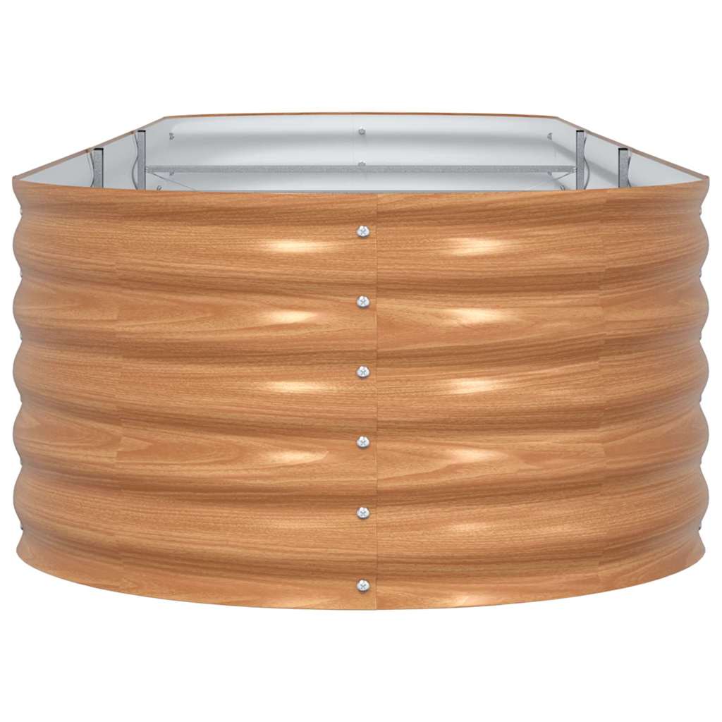 Hochbeet Braun 320 x 80 x 44 cm Stahl