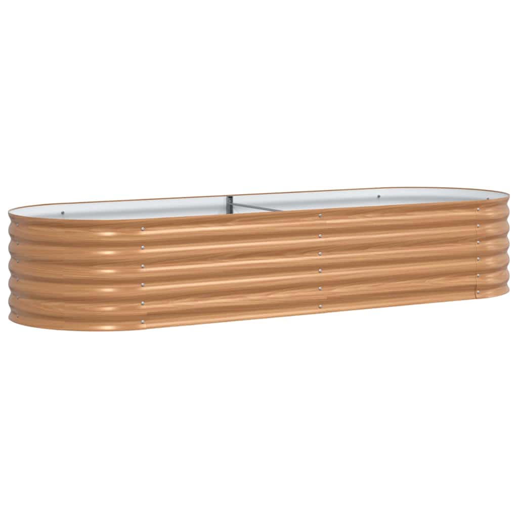 Hochbeet Braun 240 x 80 x 44 cm Stahl