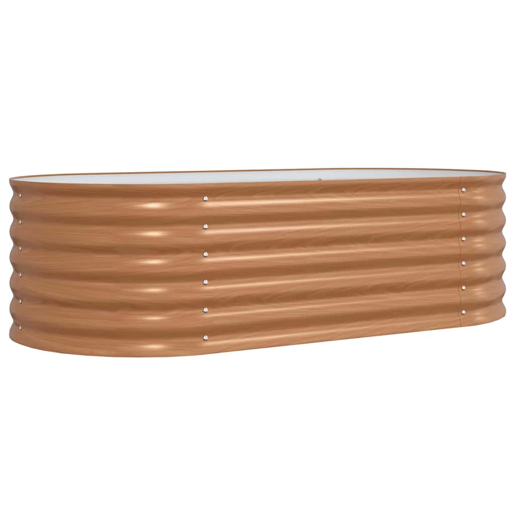 Garten-Hochbeet Braun 160 x 80 x 44 cm Stahl