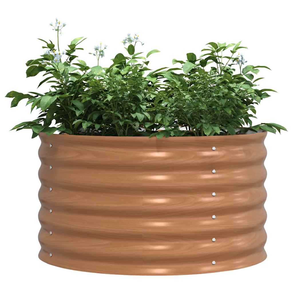Hochbeet Braun 80 x 80 x 44 cm Stahl