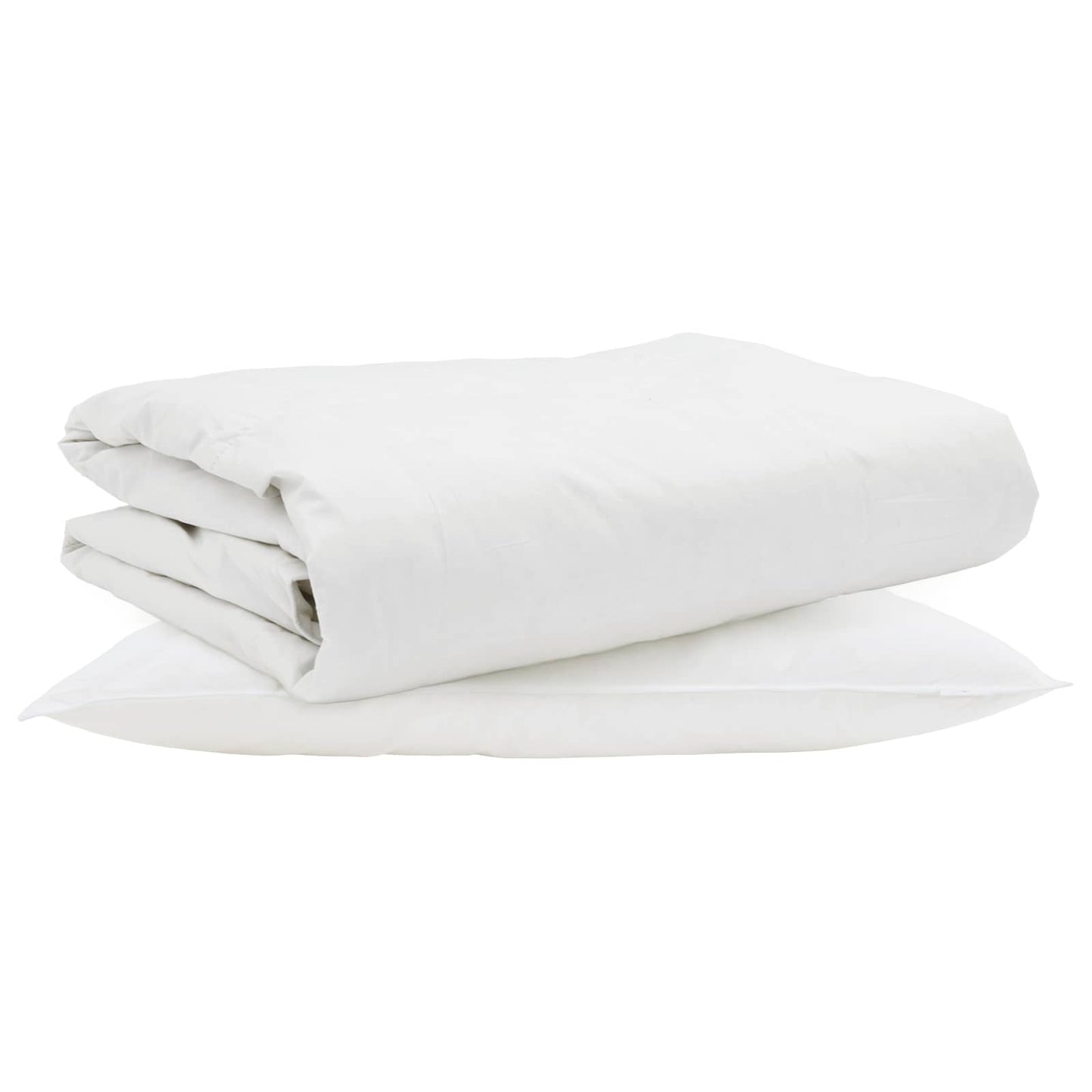 Sommerdecke mit Kissen 2 pcs Weiß Down Feather