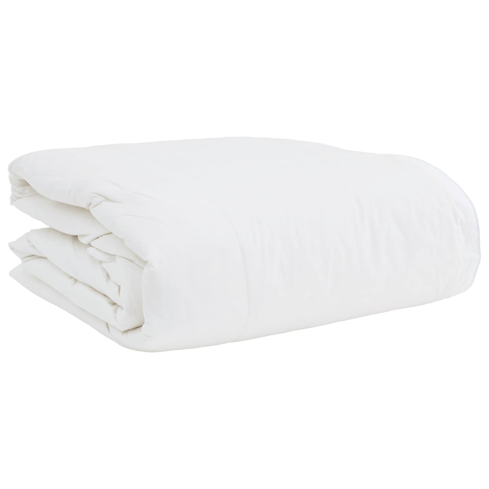 2-in-1 Bettdecke mit Kissen 2 stk. Weiß Down Feather