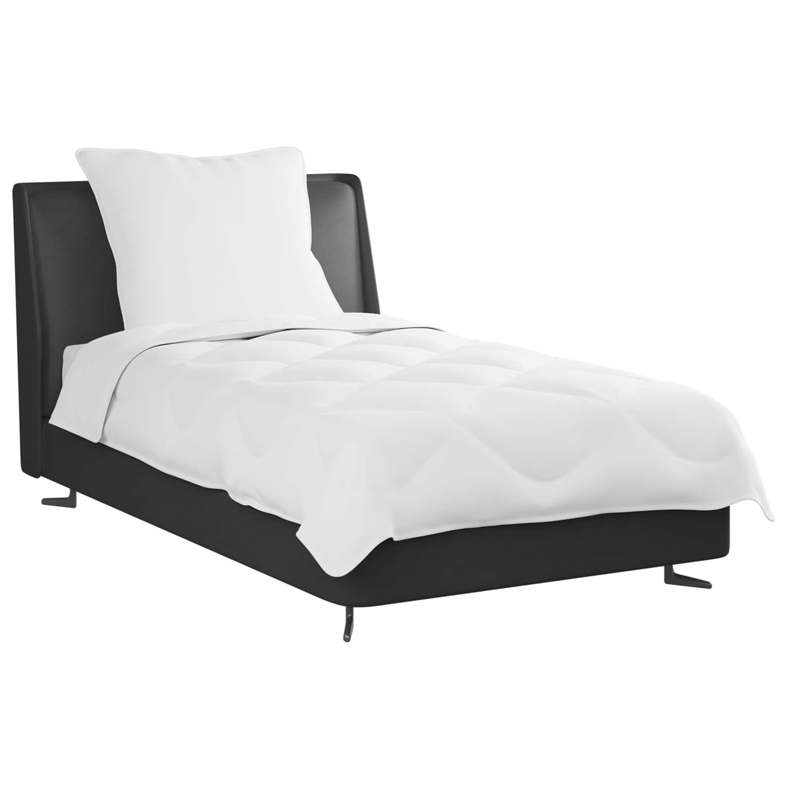 Sommerdecke mit Kissen 2 stk. Weiß Mikrofaser