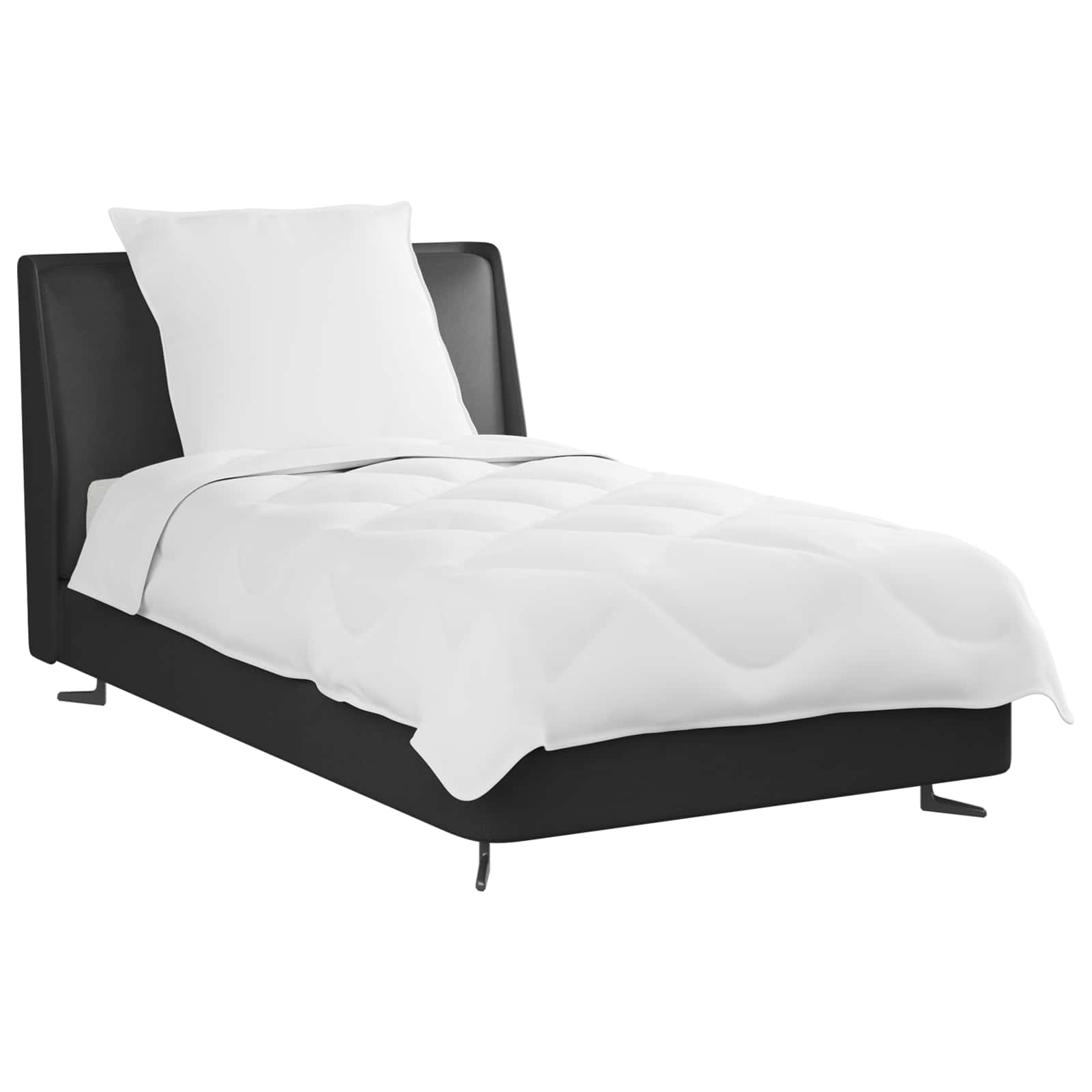 Sommerdecke mit Kissen 2 stk. Weiß Mikrofaser