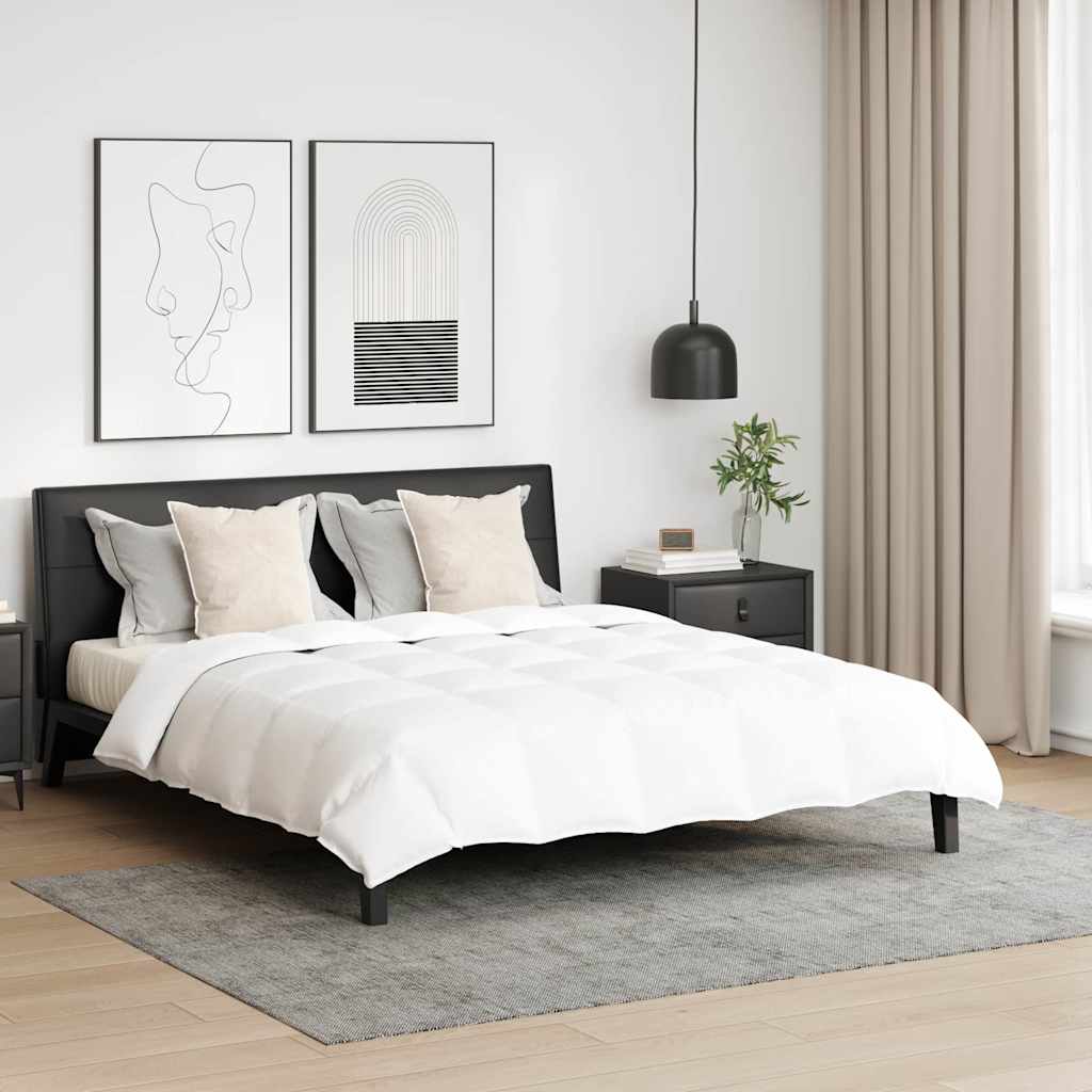 Bettdecke mit Kissen 3 pcs Weiß Daunen