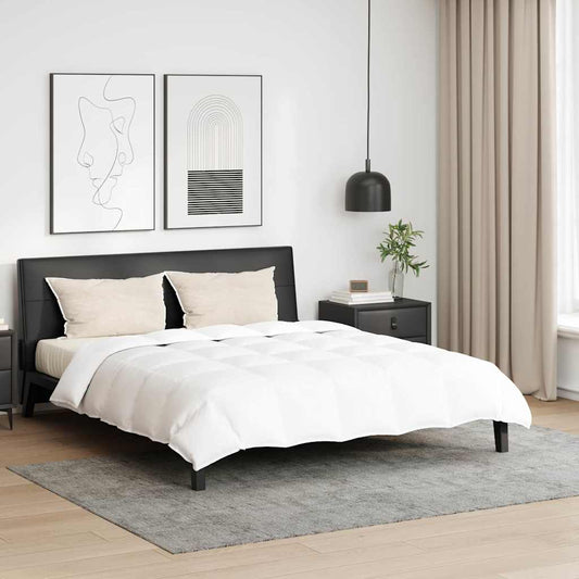 Bettdecken Set mit Kissen 3 pcs Weiß Baumwolle