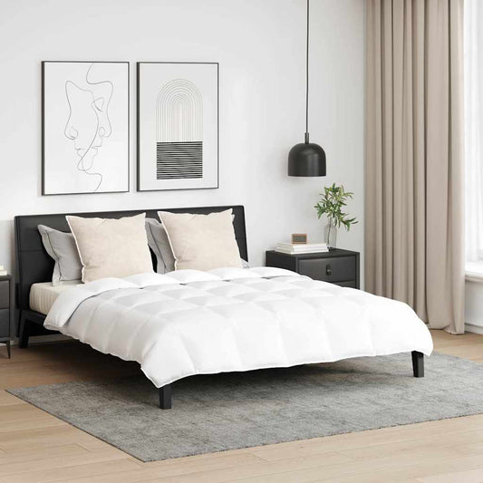 Bettdecken Set mit Kissen 3 pcs Weiß Baumwolle