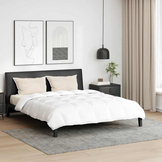 Bettdecken Set mit Kissen 3 pcs Weiß Baumwolle