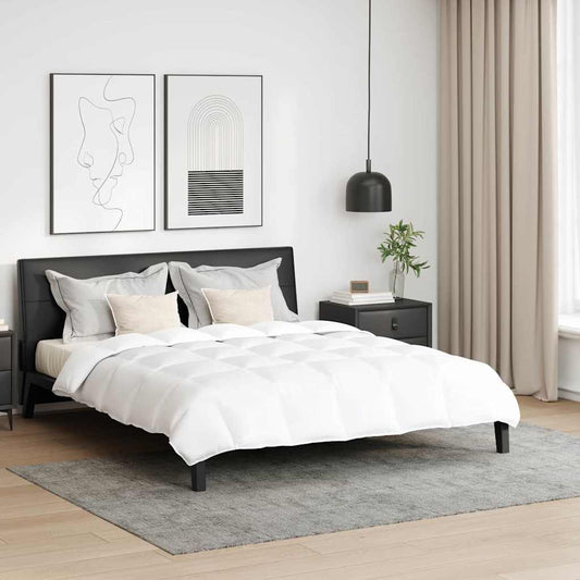Bettdecken Set mit Kissen 3 pcs Weiß Baumwolle