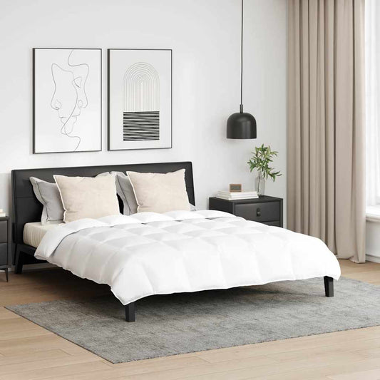 Bettdecken Set mit Kissen 3 pcs Weiß Baumwolle