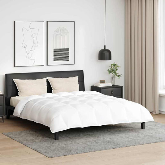 Bettdecken Set mit Kissen 3 pcs Weiß Baumwolle