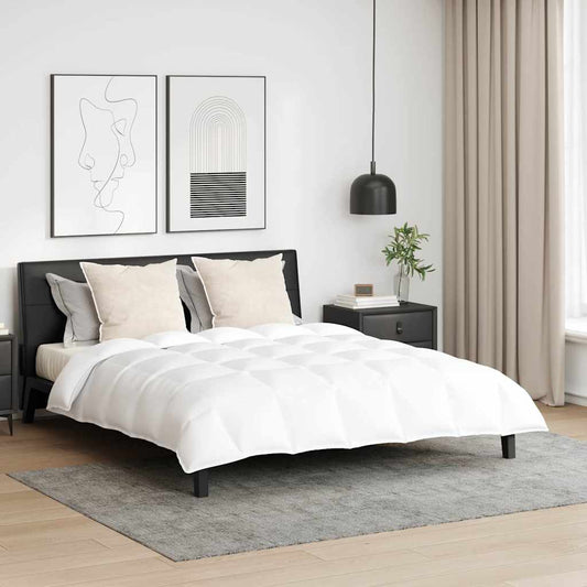 Bettdecken Set mit Kissen 3 pcs Weiß Baumwolle