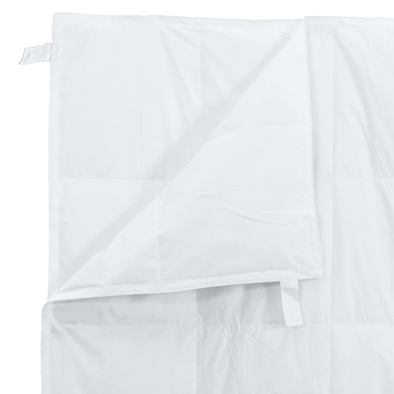 Bettdecken Set mit Kissen 3 pcs Weiß Mikrofaser und Baumwolle