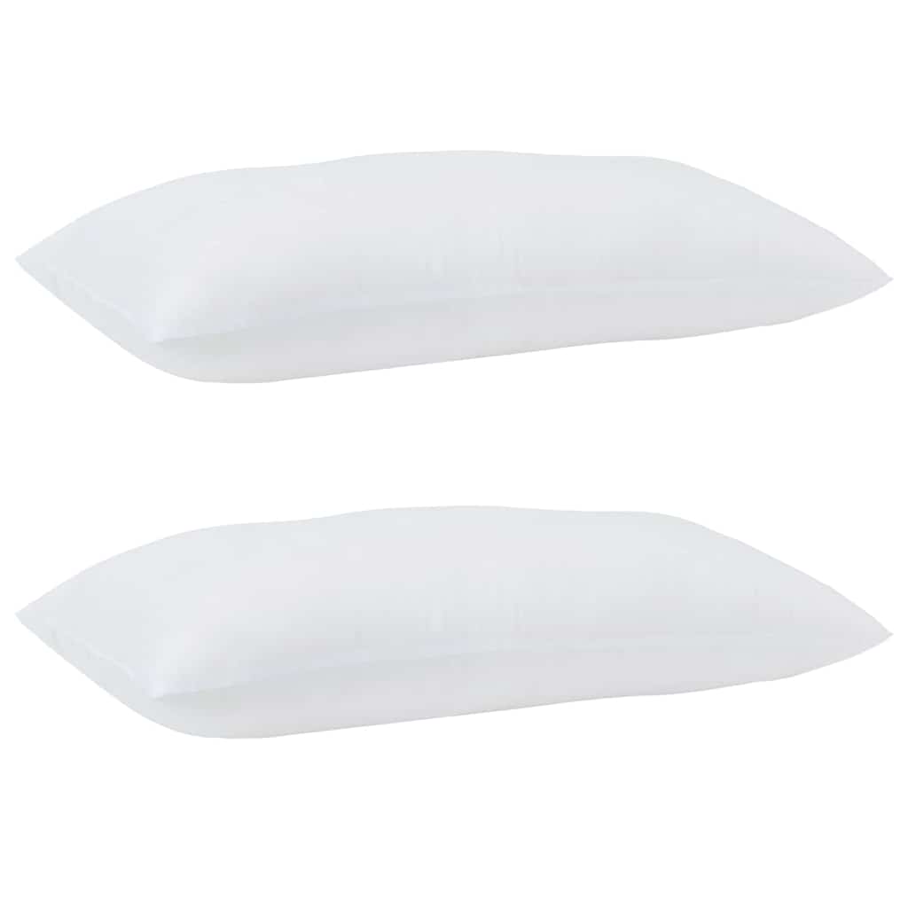Bettdecke mit Kissen 3 pcs Weiß Mikrofaser
