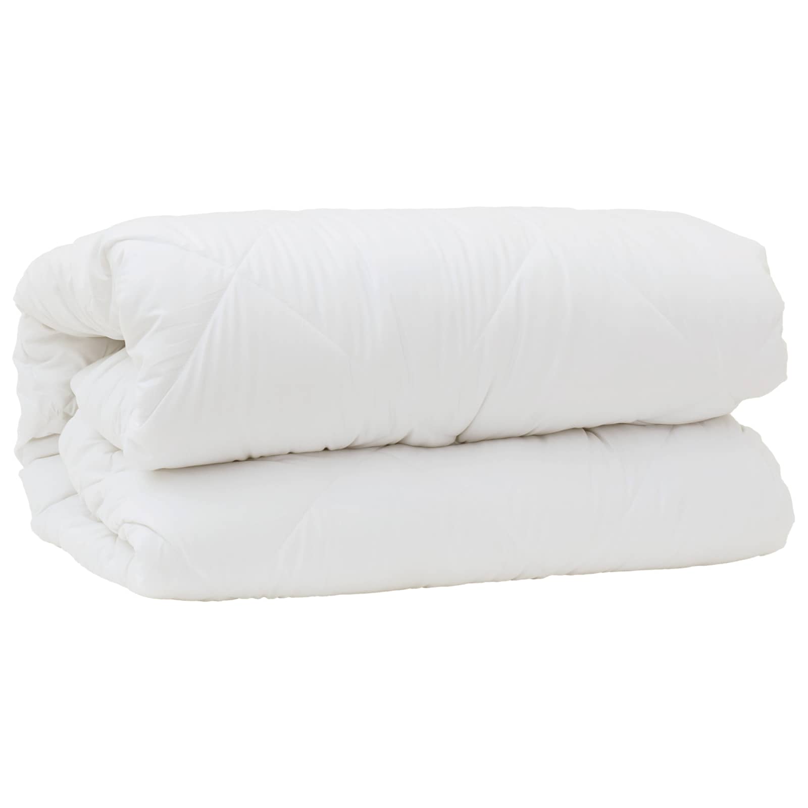 Decke mit Kissen mit Kissen 3 stk. Weiß Mikrofaser