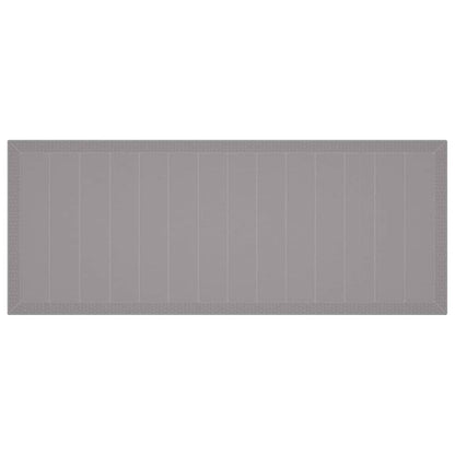 Wetterfester Gartentisch Hellgrau 250 x 100 x 73 cm Poly-Rattan