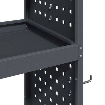 Werkzeugwagen Anthrazit 65 x 35 x 111 cm Kaltgewalzter Stahl