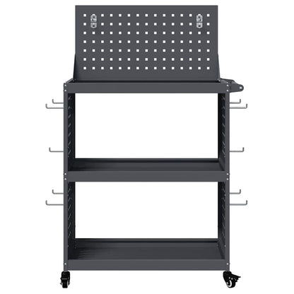 Werkzeugwagen Anthrazit 65 x 35 x 111 cm Kaltgewalzter Stahl