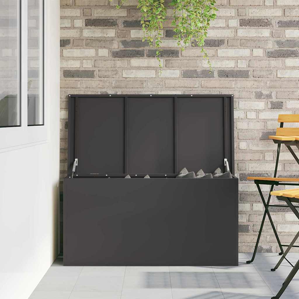 Gartenlagerkissenbox Verzinkter Stahl 100 x 50,5 x 50 cm 220 L