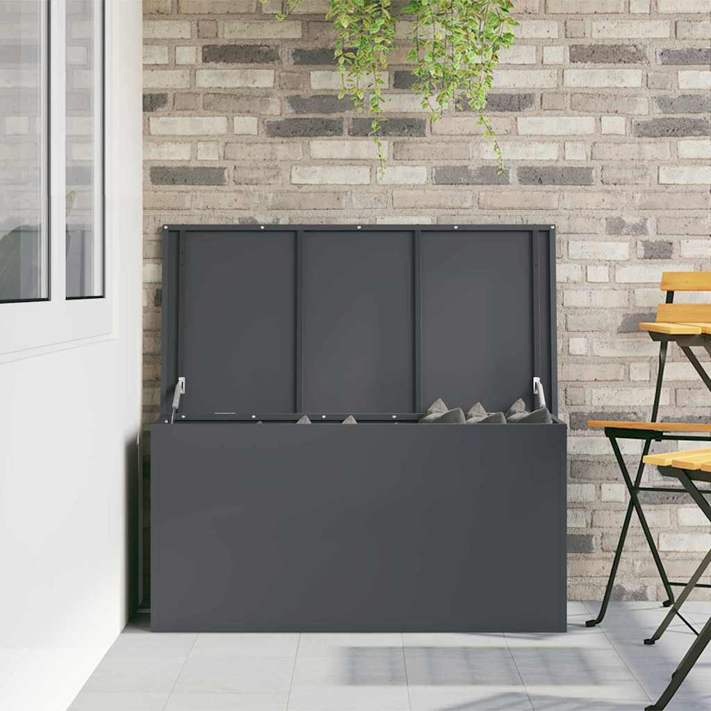 Gartenlagerkissenbox Verzinkter Stahl 100 x 50,5 x 50 cm 220 L