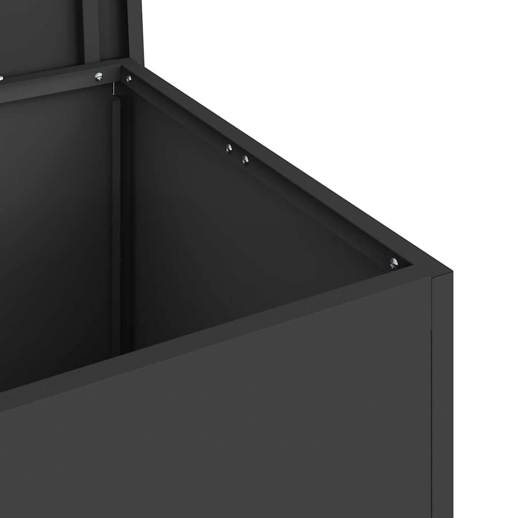 Gartenlagerkissenbox Verzinkter Stahl 80 x 50,5 x 50 cm 175 L