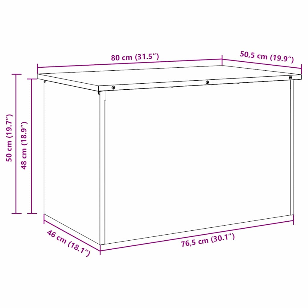 Gartenlagerkissenbox Verzinkter Stahl 80 x 50,5 x 50 cm 175 L